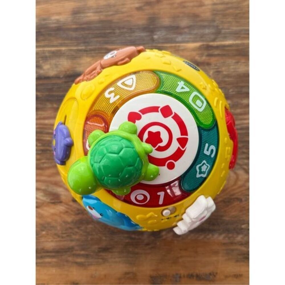 VTech Wiggle & Crawl Ball Interactive Learning Toy‎ Turtle Numbers Animals - Picture 3 of 3